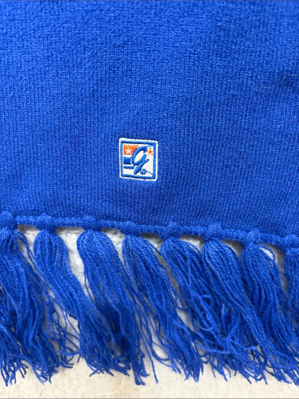Boise State Broncos- Blue and Orange Horse Logo Team Scarf. One size.